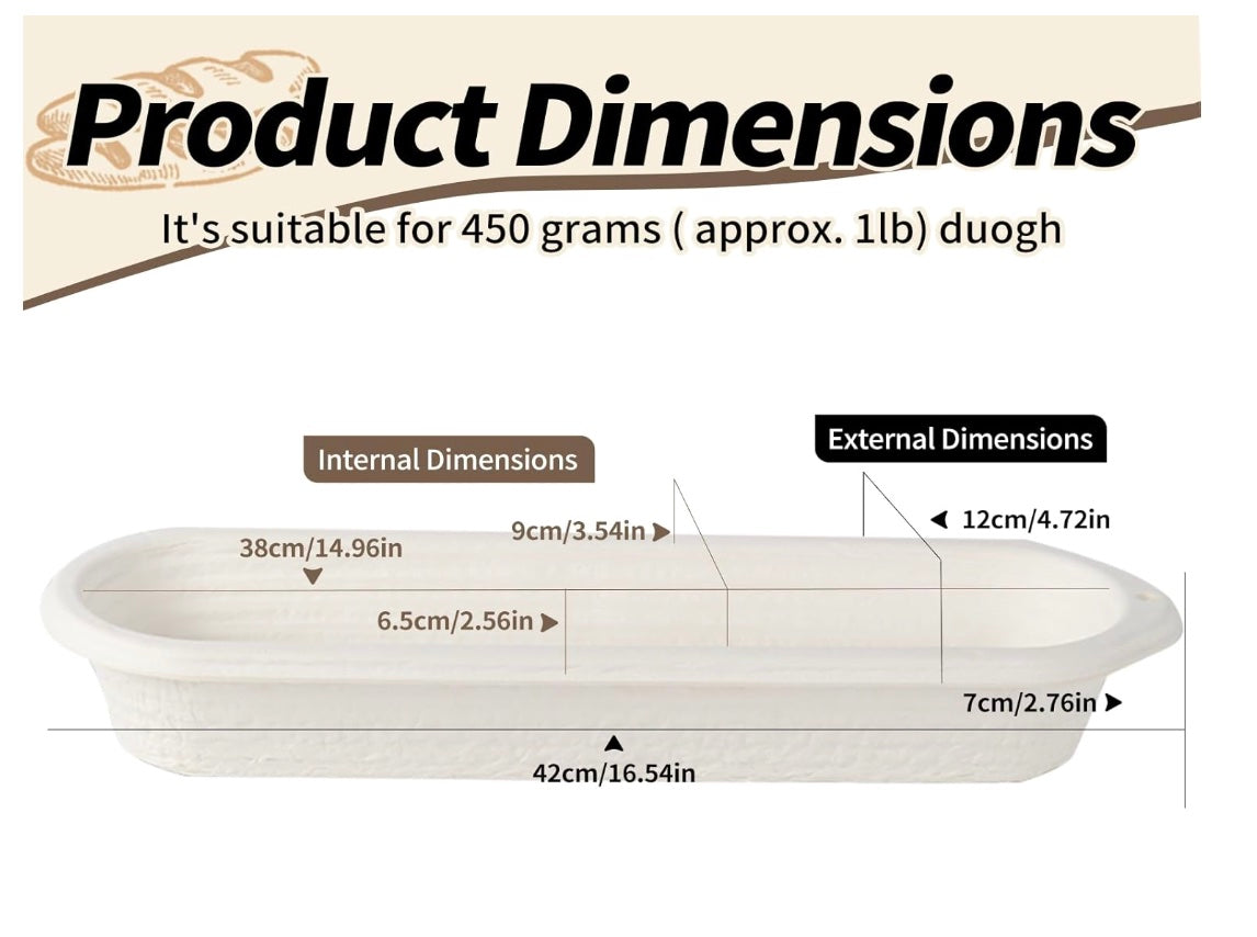 Cesta rectangular 15"