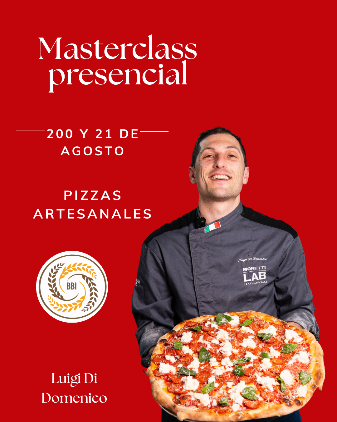 Masterclass de pizzas~ 20 y 21 Agosto