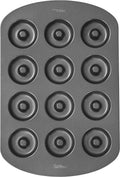 Wilton 2105-2390 Molde para hornear donas, antiadherente, 12 cavidades