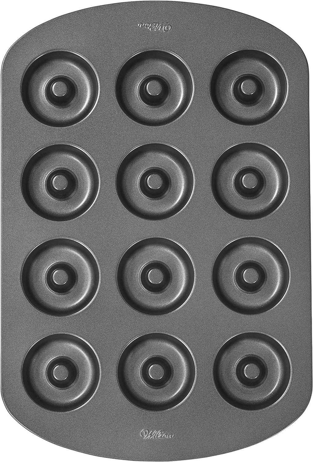 Wilton 2105-2390 Molde para hornear donas, antiadherente, 12 cavidades